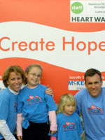 Katie Brenan ’90 with family, (L-R) Maggie, Casey, and Kevin