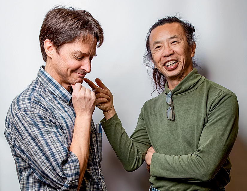 Bob Kurt and Chun Wai Liew smile