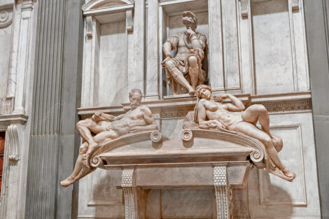 The 3D model of the New Sacristy in the Medici Chapel.