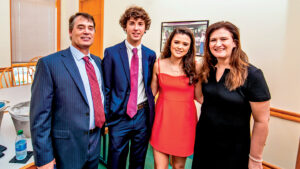 Hurd with family
